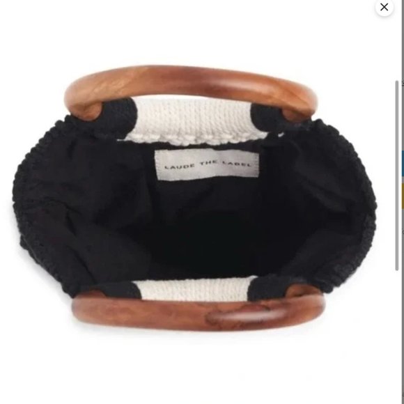 Laude The Label  The Gabby Macrame Bag off-white, black Dime - Picture 4 of 4